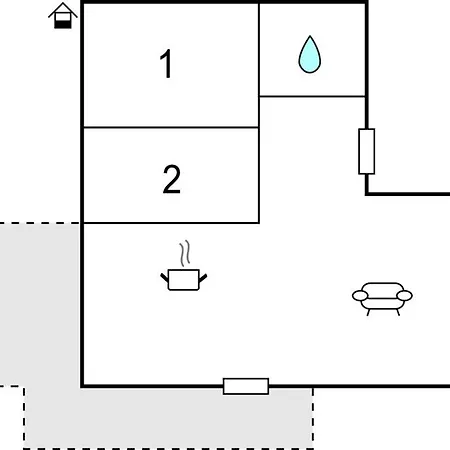 2 Bedroom Cozy In Appartement Rechlin